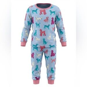 Hatley Dog Print Pajama Set – Size 4